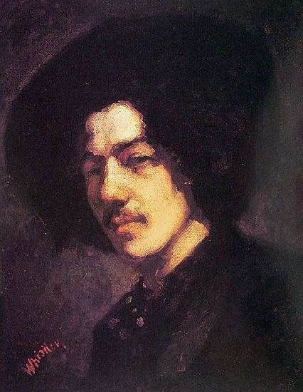 James Abbott Mcneill Whistler Portrait of Whistler with Hat Sweden oil painting art
